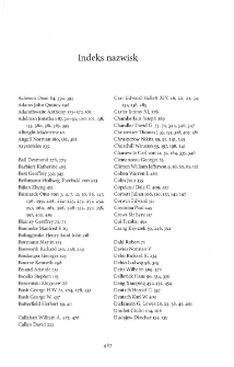 Tragizm polityki mocarstw - indeks nazwisk