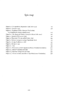 Tragizm polityki mocarstw - spis map, tabel i treści