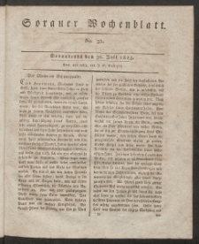 Sorauer Wochenblatt, No. 31. (30. Juli 1825)