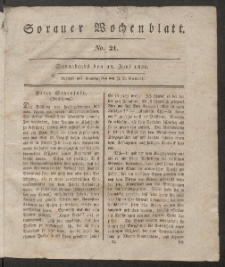 Sorauer Wochenblatt, No. 24. (12. Juni 1830)