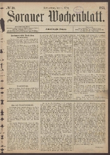 Sorauer Wochenblatt, No. 30. (11. März 1875)