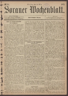 Sorauer Wochenblatt, No. 32. (16. März 1875)