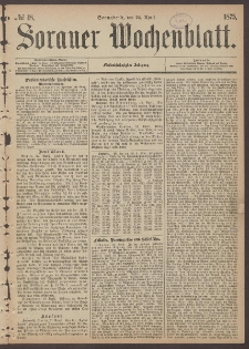 Sorauer Wochenblatt, No. 48. (24. April 1875)