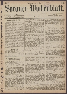 Sorauer Wochenblatt, No. 55. (11. Mai 1875)