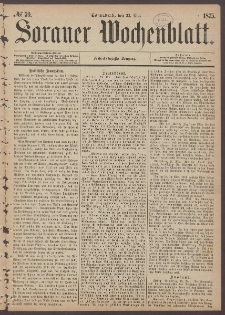 Sorauer Wochenblatt, No. 59. (22. Mai 1875)