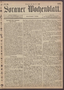 Sorauer Wochenblatt, No. 68. (12. Juni 1875)