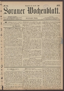 Sorauer Wochenblatt, No. 80. (10. Juli 1875)