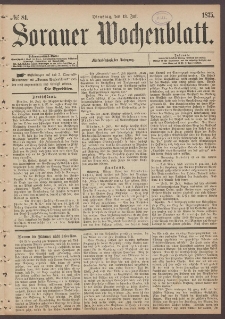 Sorauer Wochenblatt, No. 81. (13. Juli 1875)