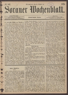 Sorauer Wochenblatt, No. 107. (11. September 1875)