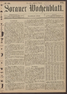 Sorauer Wochenblatt, No. 126. (26. October 1875)