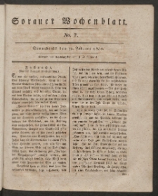 Sorauer Wochenblatt, No. 7. (19. Februar 1831)