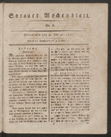Sorauer Wochenblatt, No. 8. (26. Februar 1831)