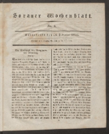 Sorauer Wochenblatt, No. 8. (21. Februar 1835)