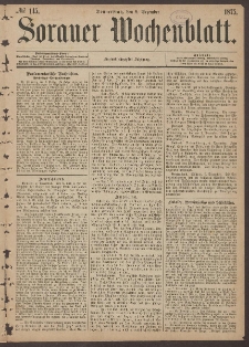 Sorauer Wochenblatt, No. 145. (9. December 1875)