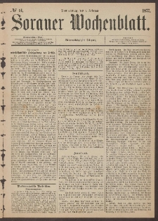 Sorauer Wochenblatt, No. 14. (1. Februar 1877)