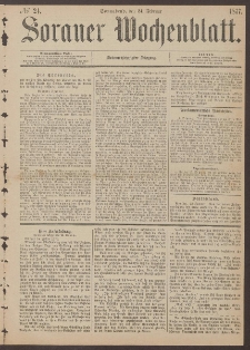 Sorauer Wochenblatt, No. 24. (24. Februar 1877)