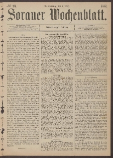 Sorauer Wochenblatt, No. 26. (1. März 1877)