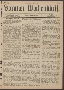 Sorauer Wochenblatt, No. 27. (3. März 1877)