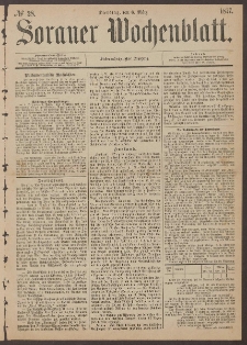Sorauer Wochenblatt, No. 28. (6. M&auml;rz 1877)