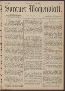 Sorauer Wochenblatt, No. 29. (8. März 1877)