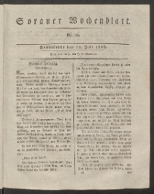Sorauer Wochenblatt, No. 28. (12. Juli 1828)