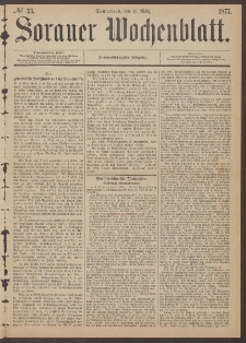 Sorauer Wochenblatt, No. 33. (17. März 1877)