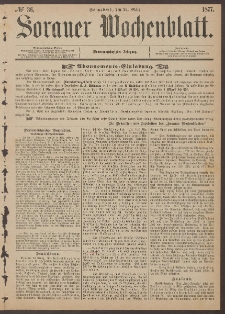 Sorauer Wochenblatt, No. 36. (24. März 1877)