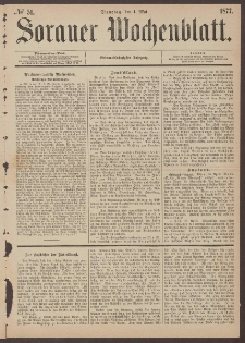 Sorauer Wochenblatt, No. 51. (1. Mai 1877)