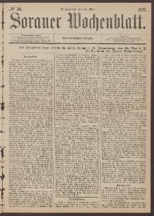 Sorauer Wochenblatt, No. 59. (19. Mai 1877)