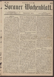 Sorauer Wochenblatt, No. 63. (31. Mai 1877)