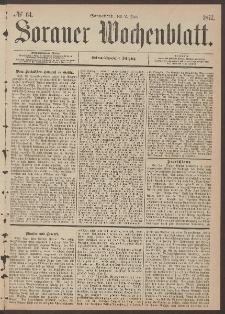Sorauer Wochenblatt, No. 64. (2. Juni 1877)