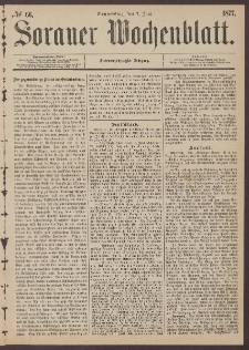 Sorauer Wochenblatt, No. 66. (7. Juni 1877)