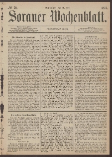 Sorauer Wochenblatt, No. 70. (16. Juni 1877)