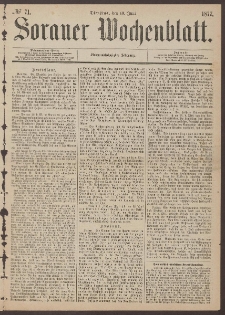 Sorauer Wochenblatt, No. 71. (19. Juni 1877)