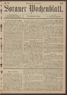 Sorauer Wochenblatt, No. 82. (14. Juli 1877)
