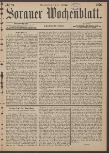 Sorauer Wochenblatt, No. 24. (24. Februar 1876)