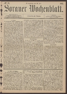 Sorauer Wochenblatt, No. 87. (26. Juli 1877)