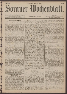 Sorauer Wochenblatt, No. 32. (14. März 1876)