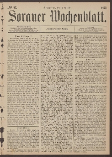 Sorauer Wochenblatt, No. 97. (18. August 1877)