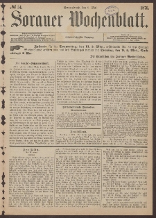 Sorauer Wochenblatt, No. 54. (6. Mai 1876)