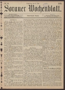 Sorauer Wochenblatt, No. 58. (16. Mai 1876)