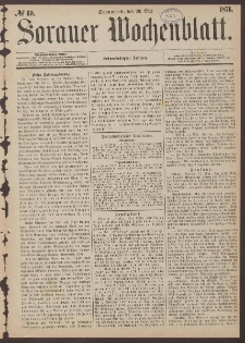 Sorauer Wochenblatt, No. 60. (20. Mai 1876)
