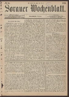Sorauer Wochenblatt, No. 68. (10. Juni 1876)