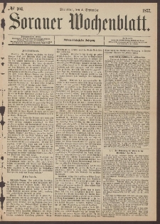 Sorauer Wochenblatt, No. 104. (4. September 1877)
