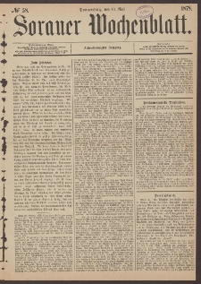 Sorauer Wochenblatt, No. 58. (16. Mai 1878)