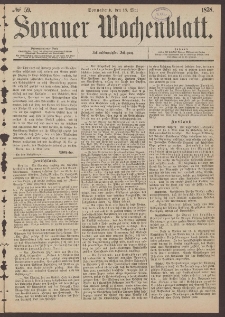 Sorauer Wochenblatt, No. 59. (18. Mai 1878)