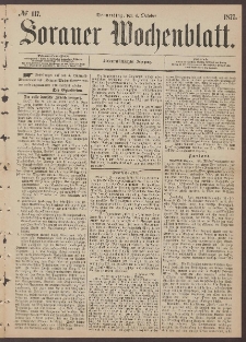 Sorauer Wochenblatt, No. 117. (4. October 1877)