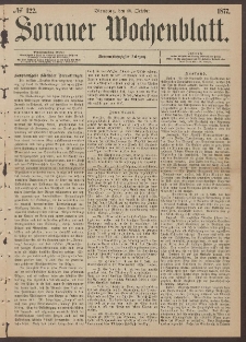 Sorauer Wochenblatt, No. 122. (16. October 1877)