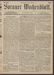 Sorauer Wochenblatt, No. 123. (18. October 1877)