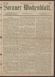 Sorauer Wochenblatt, No. 124. (20. October 1877)